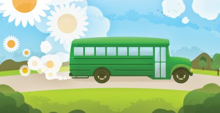 green school bus environment eco