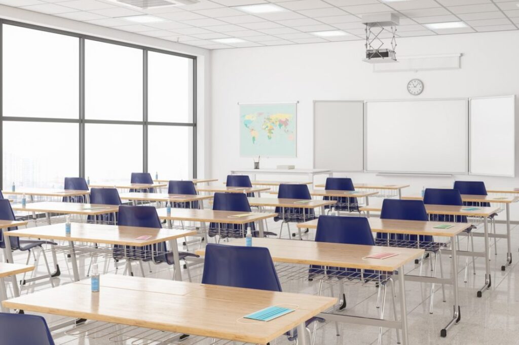 Empty classroom